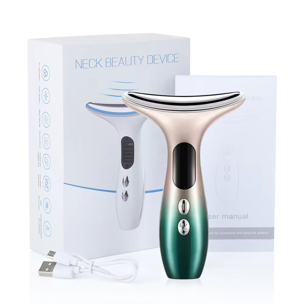 New Face and Neck Care Sonic Vibration Lifting Firming anti Wrinkle Beauty Instrument Reduce Double Chin anti Wrinkle Remove