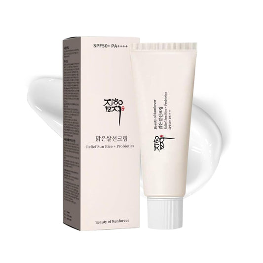 Korean Sunscreen SPF50+ PA++++ - Nourishing UV Defense with Rice & Probiotics - Beauty of  Korean Skincare - for All Skin Types - 50Ml / 1.6 Fl Oz