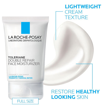 La Roche-Posay Toleriane Double Repair Face Moisturizer | Daily Moisturizer Face Cream with Ceramide and Niacinamide for All Skin Types | Oil Free | Fragrance Free