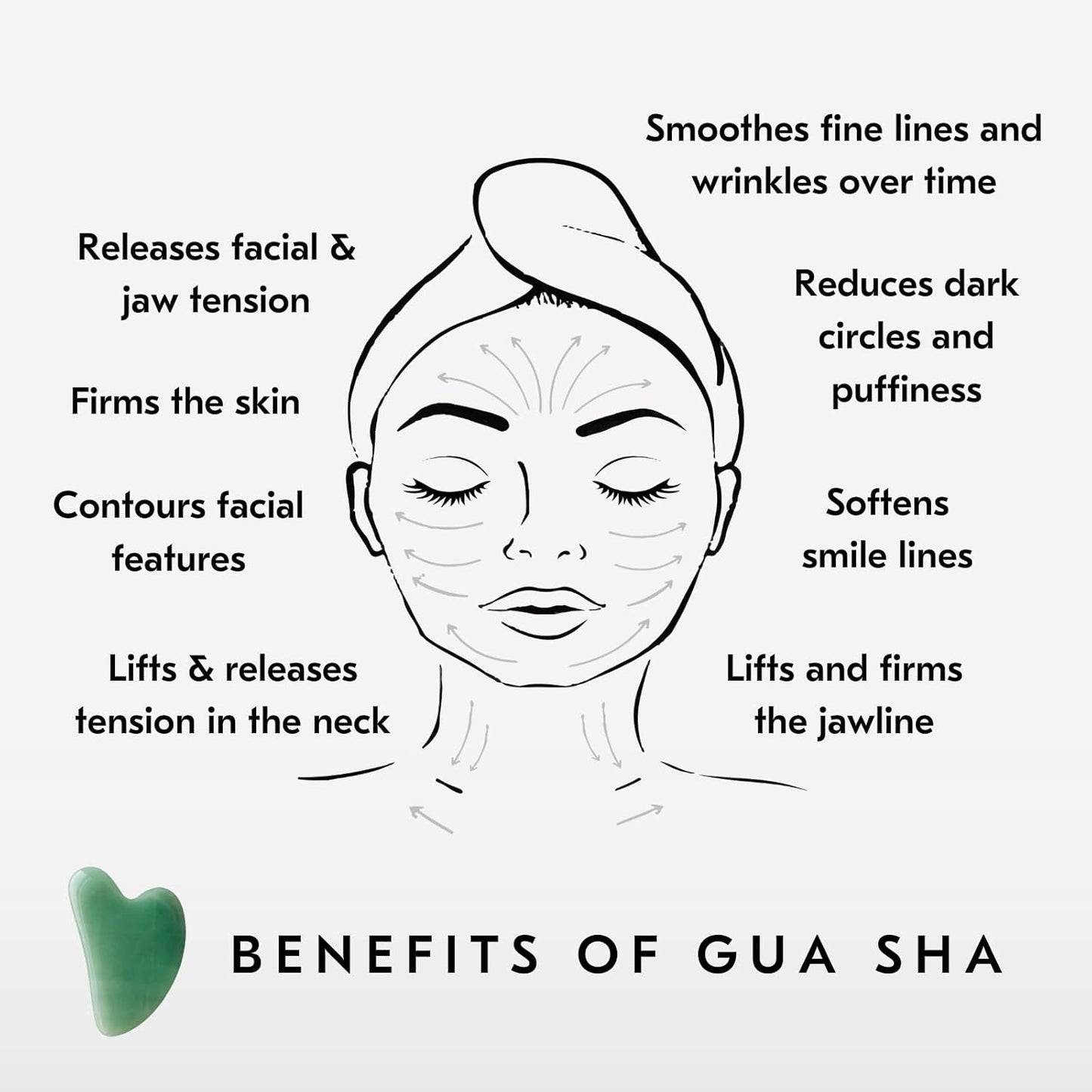 - the Jade Gua Sha Facial Lifting Tool | Face Sculpting Tool for Skin Care | Guasha Tool for Face and Body | Facial Massage Tools to Relieve Muscle Tension and Reduce Puffiness