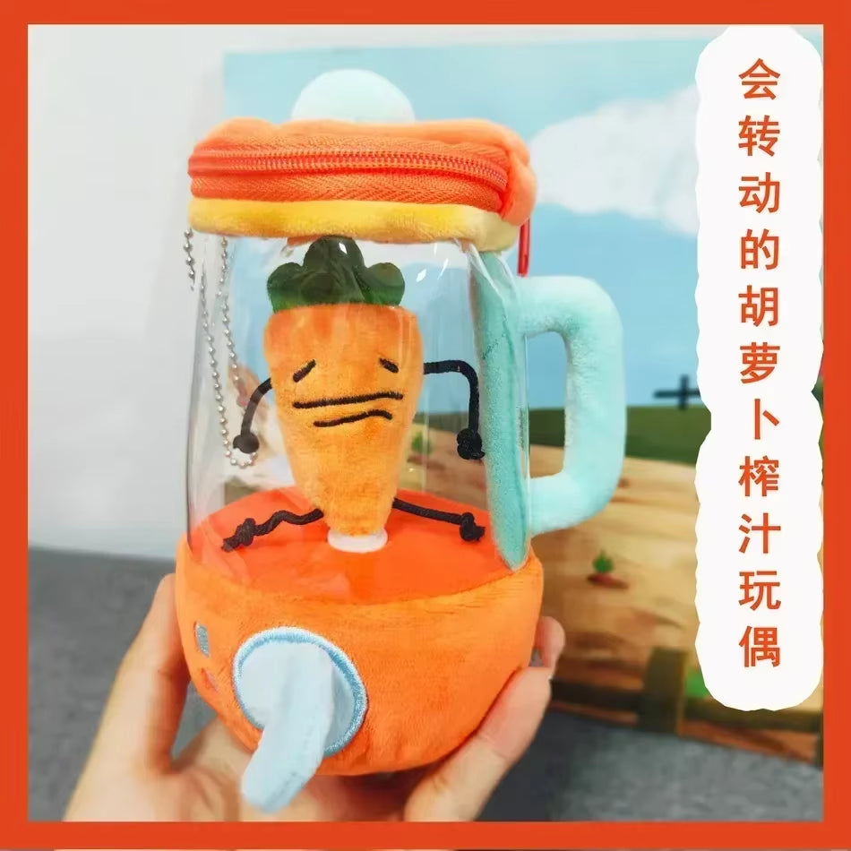 Internet Celebrity Tanaka Carrot Juicer Doll Fun Drawstring Spinning Plush Toy Creative Doll Gift Decorative Figurines