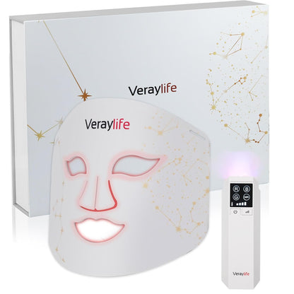 Red Light Face Mask, 8 Modes Portable Led Face Mask Light Therapy, 850Nm near Infrared Red Light Therapy for Face, Infrared Face Light Therapy, Face Skincare Tool