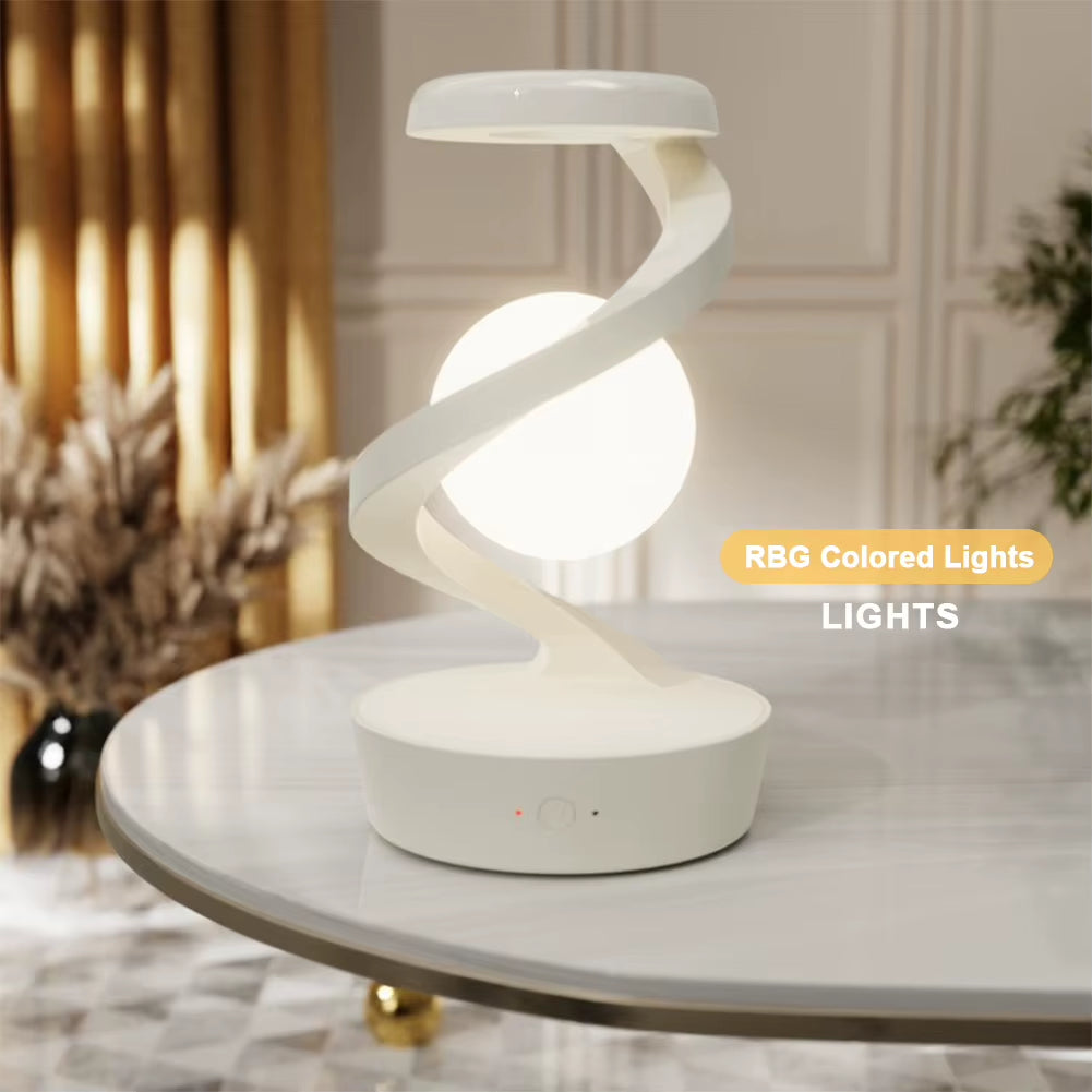 Multifunction Wireless Charger 3D Levitating Ball Lamp RGB Floating LED Night Light Fast Charging Station for Iphone Samsung