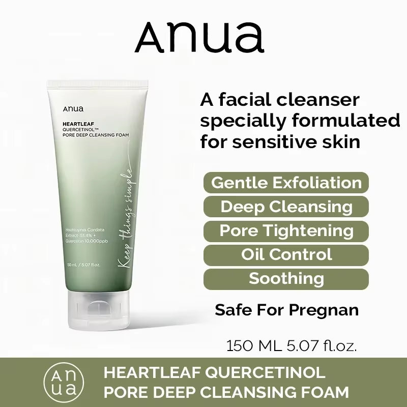 Anua Heartleaf 77% Soothing Toner Clear Pad Pore Control Cleansing Oil 77 Pore Deep Cleansing Foam Korea Skin Care Face Cleanser