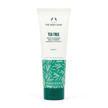 Tea Tree 3 in 1 Wash Scrub & Mask – Purifying Vegan Skincare for Oily, Blemished Skin – 4.2 Oz