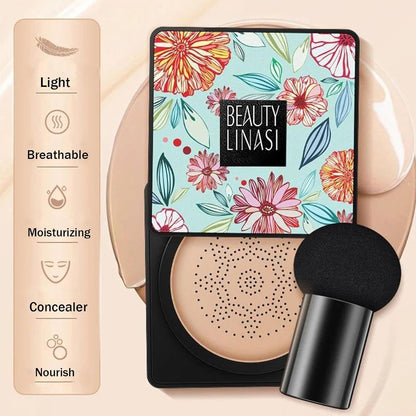 Beauty Linasi Clear Cover Beauty Cream, Air Cushion Bb Cream, Moisturizing Concealer, Makeup Long Lasting, Beauty Cream (B-Lvory, 1PCS)